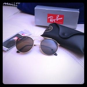 (Brand new) Ray ban round double bridge polarized